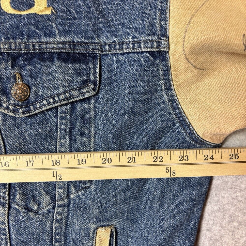 Whoa Apparel Jean Jacket Singer Billy Dean Autographed Tour jacket   Men’s L - Picture 10 of 16